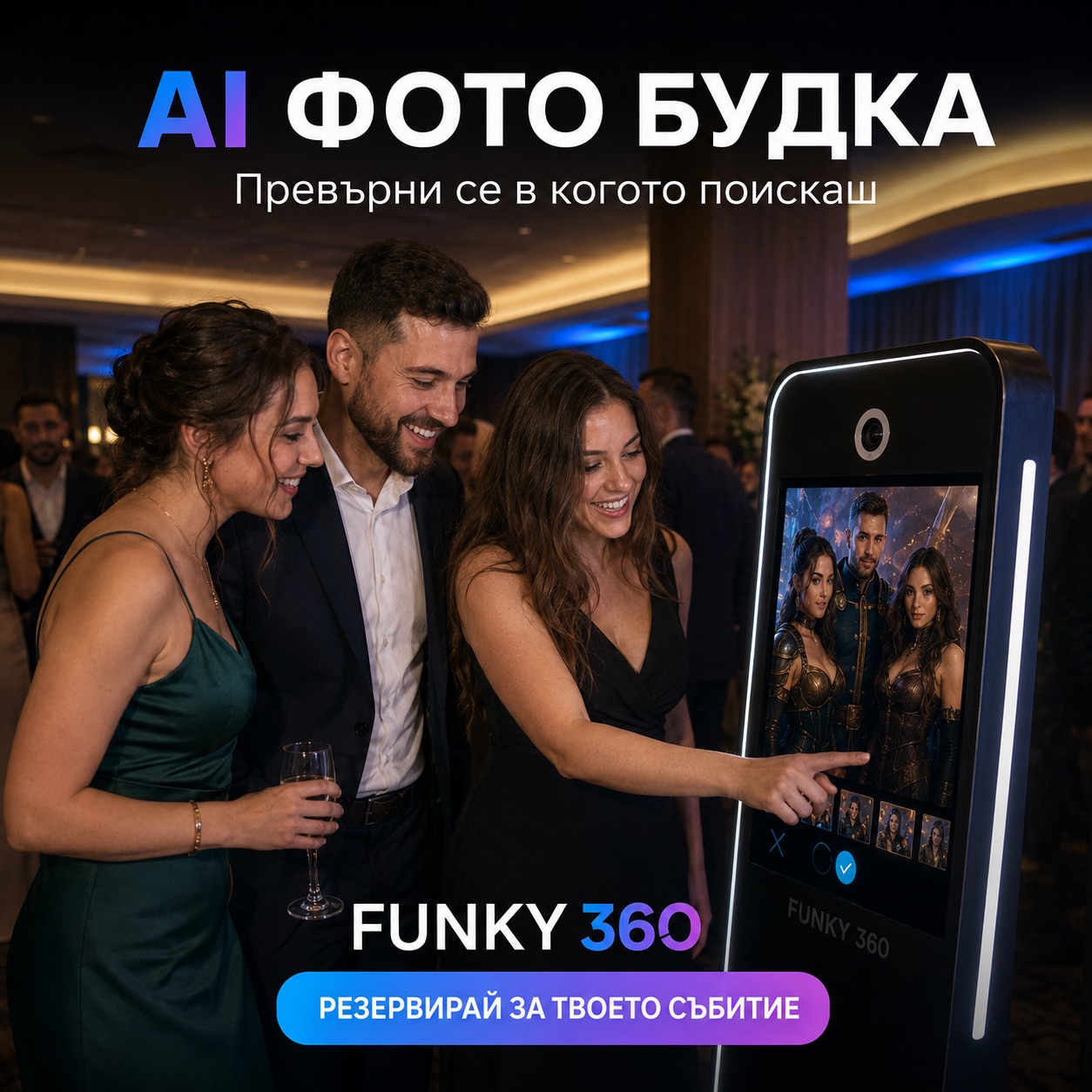 ai фото будка с изкуствен интелект