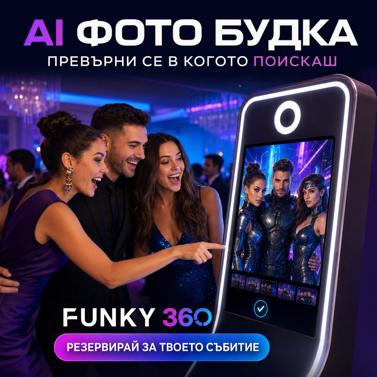 ai фото будка с изкуствен интелект